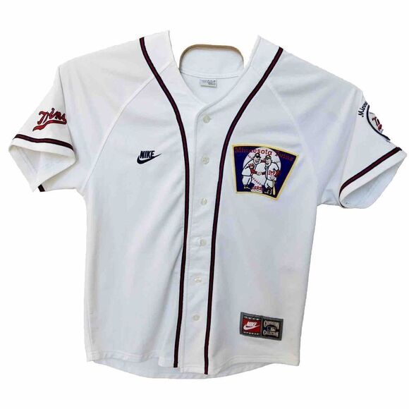 Nike Stitched Cooperstown Collection Minnesota Twins Mens Small - Picture 1 of 9